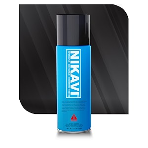 nikavi sp1 automotive rust paint  gloss black spray can  multi-surface diy spray paint  quick drying finish for bikes cars metal wooden furniture plastic amp walls - 400ml - gloss black