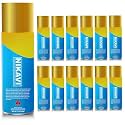 NIKAVI SP10 Automotive Rust Paint Spray Can | Multi-Surface DIY Spray Paint | Quick Drying Gloss Finish for Bikes, Cars, Metal, Wooden Furniture, Plastic &amp; Walls Gold 400 ml (Pack of 4)