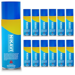 nikavi sp6 automotive rust paint spray can  multi-surface diy spray paint  quick drying gloss finish for bikes cars metal wooden furniture plastic amp walls medium blue 400 ml pack of 2