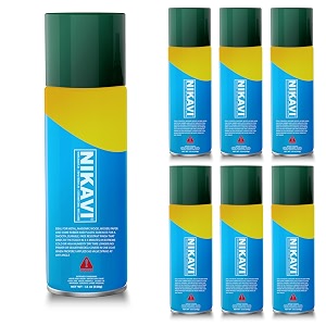 nikavi sp14 automotive rust paint spray can  multi-surface diy spray paint  quick drying gloss finish for bikes cars metal wooden furniture plastic amp walls post green 400 ml pack of 4