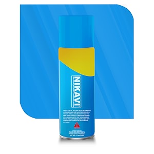 nikavi sp18 automotive rust paint  sky blue spray can  multi-surface diy spray paint  quick drying gloss finish for bikes cars metal wooden furniture plastic amp walls - 400ml - sky blue
