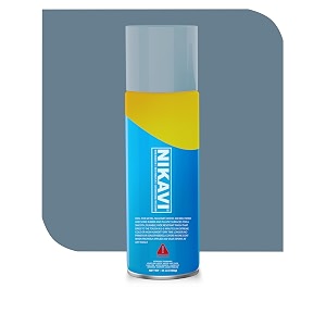nikavi sp20 automotive rust paint aluminum spray can  multi-surface diy spray paint  quick drying gloss finish for bikes cars metal wooden furniture plastic amp walls - 400ml - aluminum
