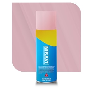 nikavi sp21 automotive rust paint light pink spray can  multi-surface diy spray paint  quick drying gloss finish for bikes cars metal wooden furniture plastic amp walls - 400ml - light pink