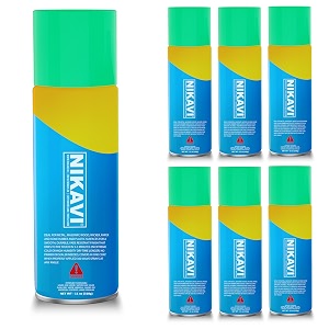 nikavi sp22 automotive rust paint spray can  multi-surface diy spray paint  quick drying gloss finish for bikes cars metal wooden furniture plastic amp walls leaf green 400 ml pack of 4
