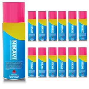 nikavi sp23 automotive rust paint spray can  multi-surface diy spray paint  quick drying gloss finish for bikes cars metal wooden furniture plastic amp walls peach red 400 ml pack of 2