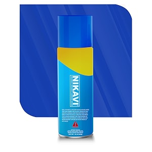 nikavi sp24 automotive rust paint  shifeng blue spray can  multi-surface diy spray paint  quick drying gloss finish for bikes cars metal wooden furniture plastic amp walls - 400ml - shifeng blue
