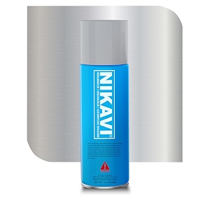 nikavi sp3 automotive rust paint  silver spray can  multi-surface diy spray paint  quick drying gloss finish for bikes cars metal wooden furniture plastic amp walls - 400ml - silver