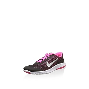 nike girls flex experience 4 gs blackm silv running shoes-35 uk 749818-001