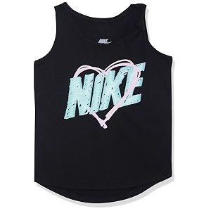 Nike Girls Graphic Regular Fit Logo Tank