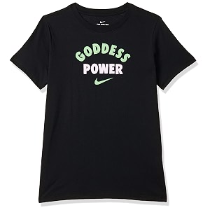 Nike Girls Polyester Regular Fit T-Shirt