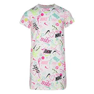 Nike Girls T-Shirt Casual Knee Length Dress