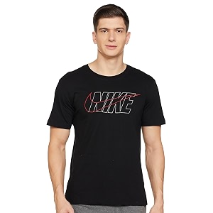 Nike Mens Solid Regular Fit T-Shirt