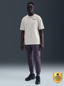 NIKE Solid Men Round Neck Grey T-Shirt