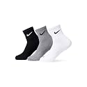 Nike Unisex Adult Everyday Cushioned Training Ankle Socks (3-Packs) | Mens and Womens