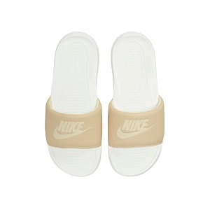 nike womens victori one slide sanddriftcoconut milk-sail slide sandal - 35 uk cn9677-108
