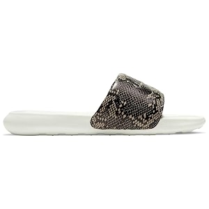 nike womens victori one print desert sandblack-summit white slide sandal - 65 uk 9 us cn9676