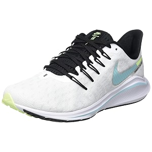 nike womens air zoom vomero 14 whiteglacier ice-black-pure platinum running shoe - 4 uk 65 us ah7858-103