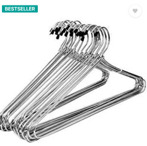 nikhil kumar steel shirt pack of 12 hangers for  shirt