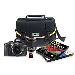 nikon d3000 dslr 6 piece bundle with 18-55mm f35-56g af-s amp 55-200mm f4-56g ed af-s nikkor zoom lenses