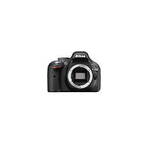 nikon d5200 241 mp digital slr camera body only black memory card and carry case