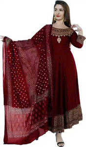 NIKORA Women Viscose Rayon Kurta Dupatta Set