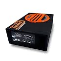 NIKPRO 8-Inch Under Seat Car Subwoofer Active Bass Tube with 200 RMS and 4400 Watt Peak Power, Amplifier Built-in Experience Deep, Clear Bass & Premium Black Style Audio Upgrade
