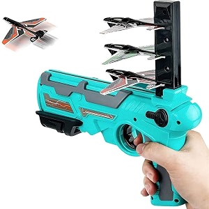 niku air gun toy with 4 glider aircraft foam bullets gun toy pistol for boys kids for shooting  best gift for boys kids children for indoor amp outdoor sports