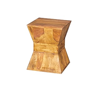 nikunj art sheesham wood stool furniture for home living room natural honey finish