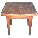 NIKUNJ Art Sheesham Wood Stool Furniture for Home Living Room (Natural Finish)