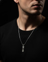 Nikza Exclusive Om Pendant Silver Crystal Sterling
