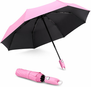 nilamber sun protection rain windproof large 3 fold for men women umbrella