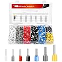 Nilight 1900PCS Wire Ferrule Terminals Kit 22 20 18 16 14 12 10 AWG