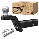 Nilight 2" Rise with 2" Welded Ball Mount fits 2 Inch Receiver
