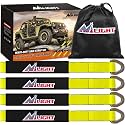 Nilight 2" x 38" Axle Tie Down Straps with D-Rings &amp; Protective Sleeves
