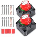 Nilight 2 Pack 12V-48V On Off Battery Switch Power Cut Master Isolator