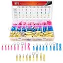 Nilight 270 PCS Heat Shrink Wire Connector Waterproof Marine Automotive Connector Assortment Rings Fork Hook Spade Butt Splices