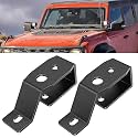 Nilight 2PCS Mounting Brackets for Ford Bronco | for Ford Bronco 2021 2022 2023 2024 2025 2026 Lower Windshield Hinge and A-Pillar Brackets for Offroad LED Fog Light Pods