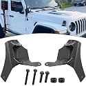 Nilight 2Pcs Windshield Hinge Mounting Brackets Dual A-Pillar for Offroad LED Fog Light Pods for 2018 2019 2020 2021 2022 2023 Wrangler JL/2020-2023 Gladiator JT , 2 Years Warranty,Black