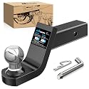 Nilight 4" Drop with 2" Welded Ball Mount fits 2 Inch Receiver