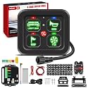 Nilight 4 Gang Switch Panel Green 12V 24V Circuit Control Relay System