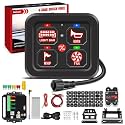 Nilight 4 Gang Switch Panel Red 12V 24V Circuit Control Relay System