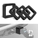 Nilight 4 Pack Multiple Size 2" Trailer Hitch Receiver Silencer Pad | Reduce Rattle and Noise Between Receivers and Tow Hitches Fits for 2" Trailer Hitch Receiver