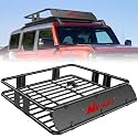 Nilight 43" x 39" x 6" Universal Roof Rack Cargo Basket | Rooftop Cargo Carrier, Luggage Holder for Vehicle, Max 250LBS Capacity, Fits SUV and Truck, Perfect for Travel