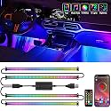 Nilight 4PCS USB Car Interior Lights Dream Color App and Remote Control