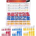 Nilight 540PCS Mixed Quick Disconnect Insulated Crimp Electrical Terminals