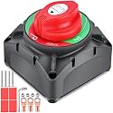 Nilight 600A 1-2-Both-Off Battery Switch 12-48V Power Cut Master Isolator