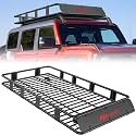 Nilight 84" x 39" x 6" Universal Roof Rack Cargo Basket | Rooftop Cargo Carrier, Luggage Holder for Vehicle, Max 250LBS Capacity, Fits SUV and Truck, Perfect for Travel