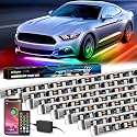 Nilight 8PCS Aluminum Dream Color LED Underglow Strip Lights APP & Remote