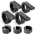 Nilight - 90020D 4PCS Mounting Bracket Kit LED Off-Road Light Horizontal Bar Tube Clamp Roof Roll Cage Holder,2 Years Warranty, Black for 1"/1.5"/1.75"/2" Bar (Pack of 10)