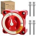Nilight Battery Disconnect Switch 350A 32V DC ON-Off Dual Circuit Plus